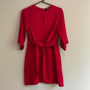 Red Misguided mini dress, US 6